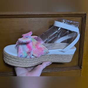 CLOSET CLOSEDOWN⚠️🚨Bamboo Tie Dye Stylish Espadrille Adjustable Sandals
